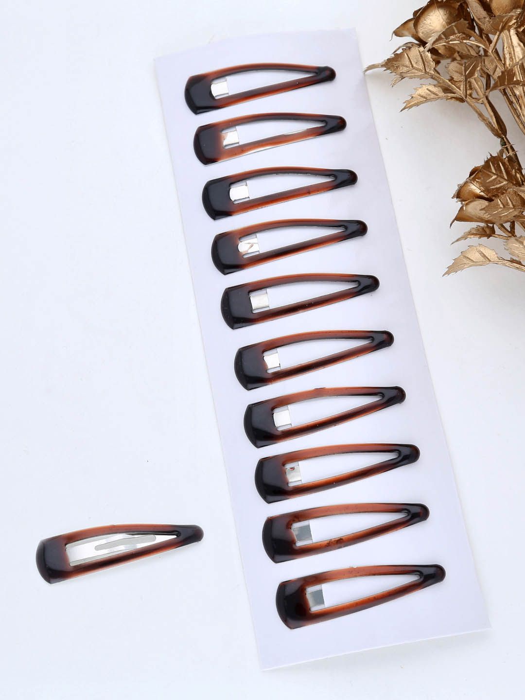 Plain Tik Tak Hair Pin in LCT/Champagne color - THF1775