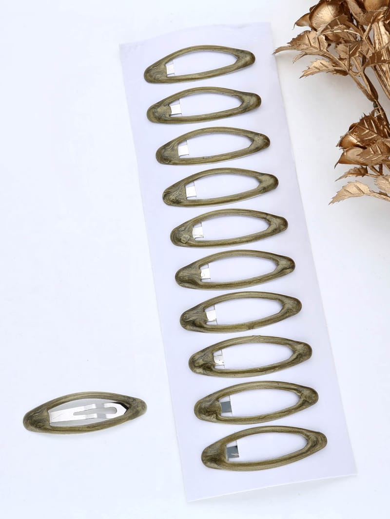 Plain Tik Tak Hair Pin in Gold color - THF1787