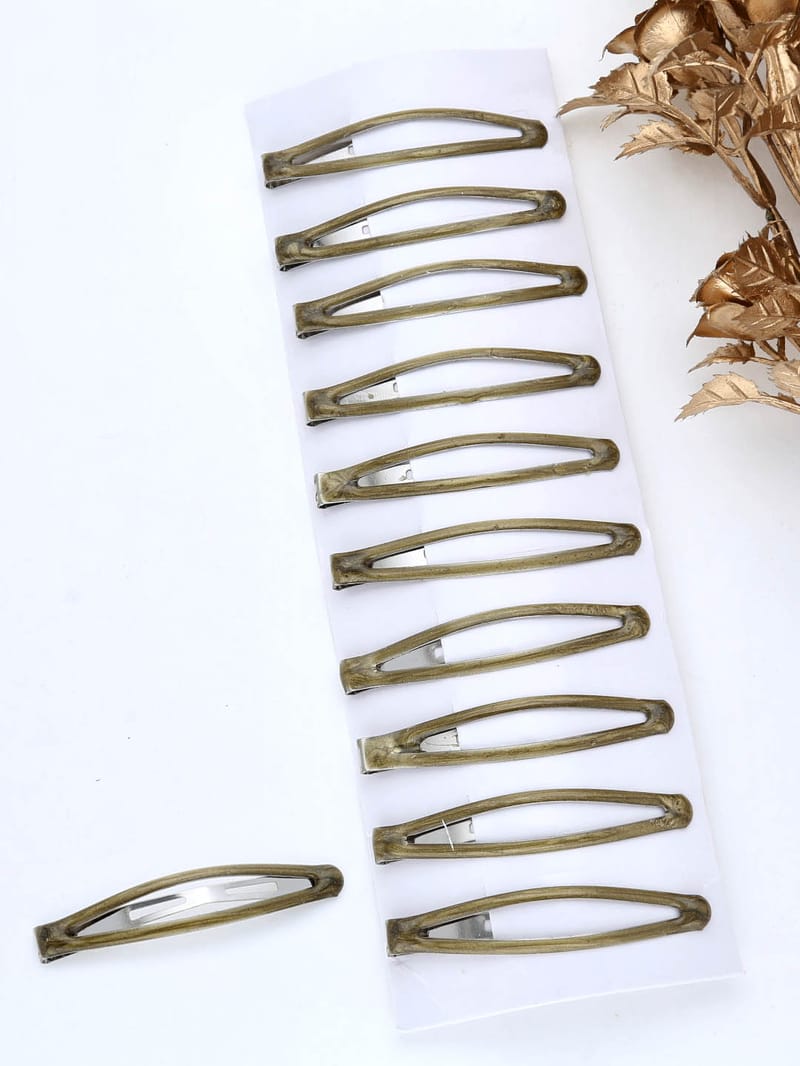 Plain Tik Tak Hair Pin in Gold color - THF1794