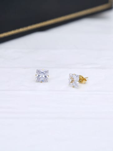 American Diamond (AD) Silver Earrings Tikka Set – Amazel Designs