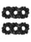Plain Scrunchies in Black color - THF1893