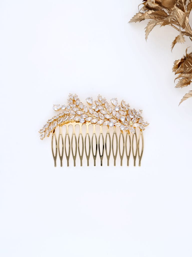 AD / CZ Comb in Gold finish - THF1909