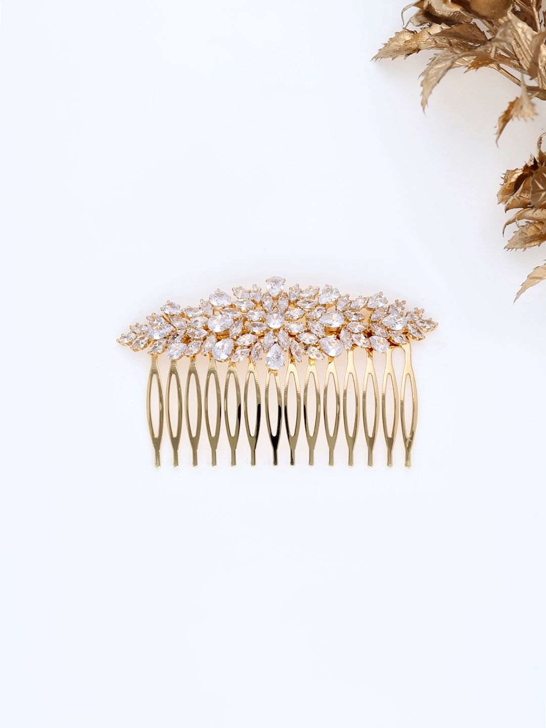AD / CZ Comb in Gold finish - THF1912