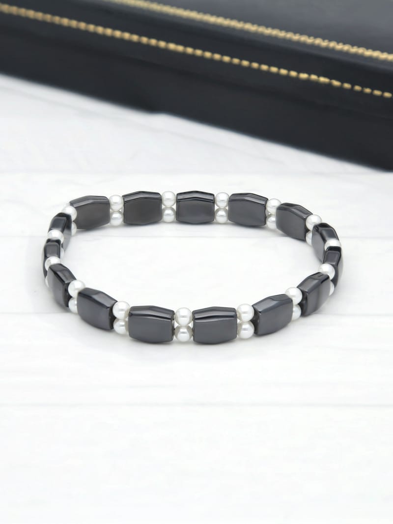 Western Elasticated Bracelet in Rhodium finish - THF2306