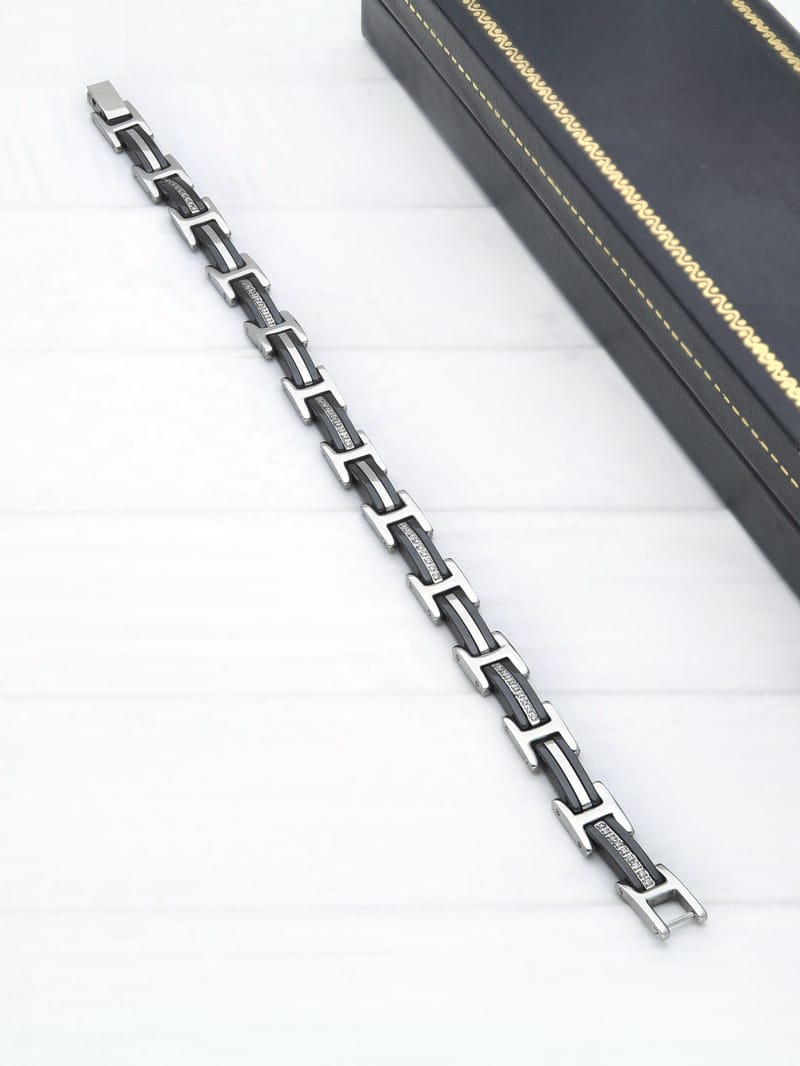 Western Loose / Link Bracelet in Rhodium finish - THF2319
