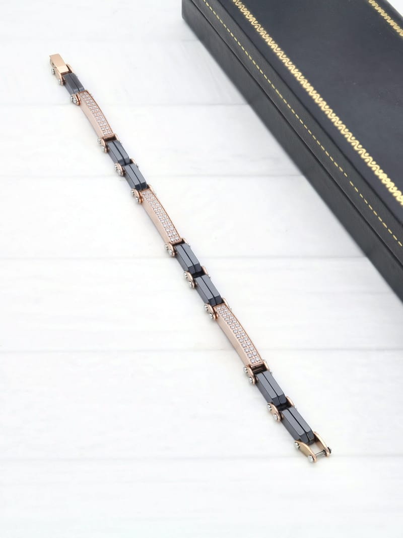 Western Loose / Link Bracelet in Rose Gold finish - THF2322