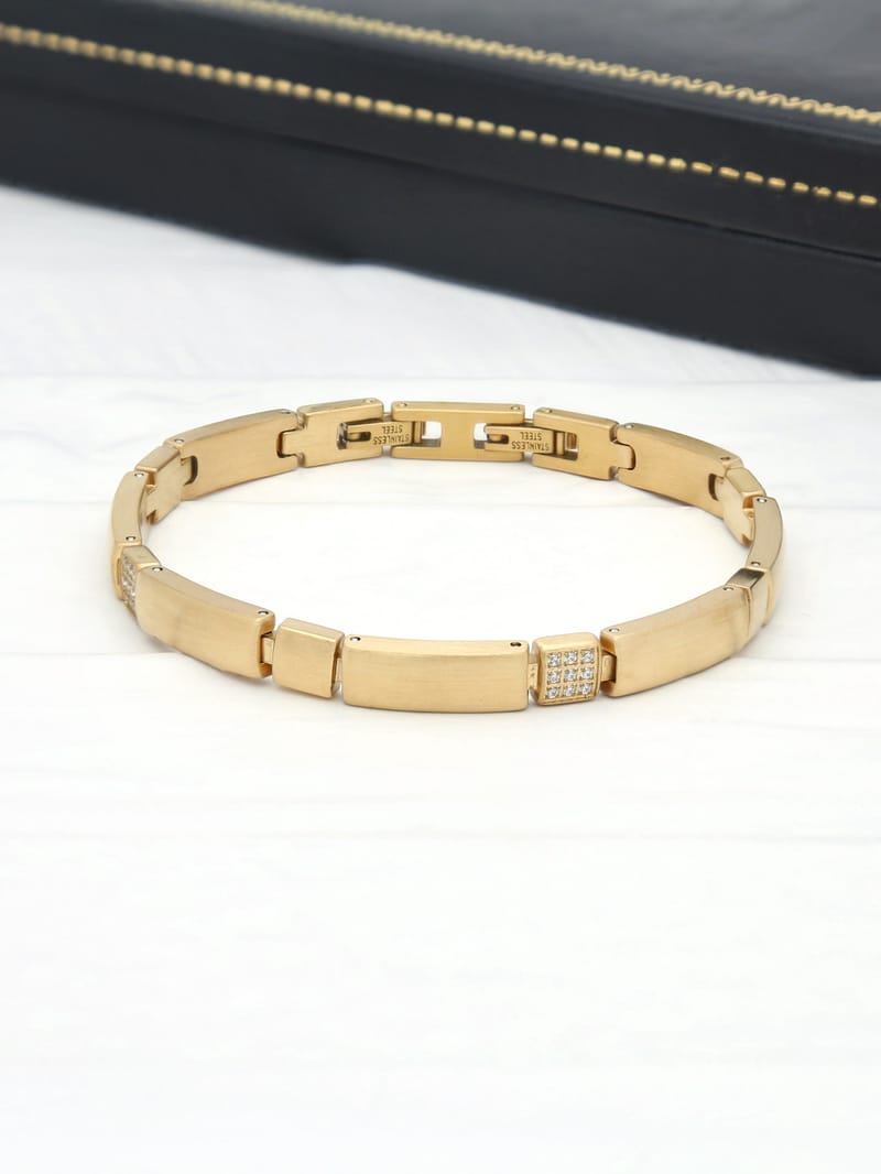 Western Loose / Link Bracelet in Gold finish - THF2323