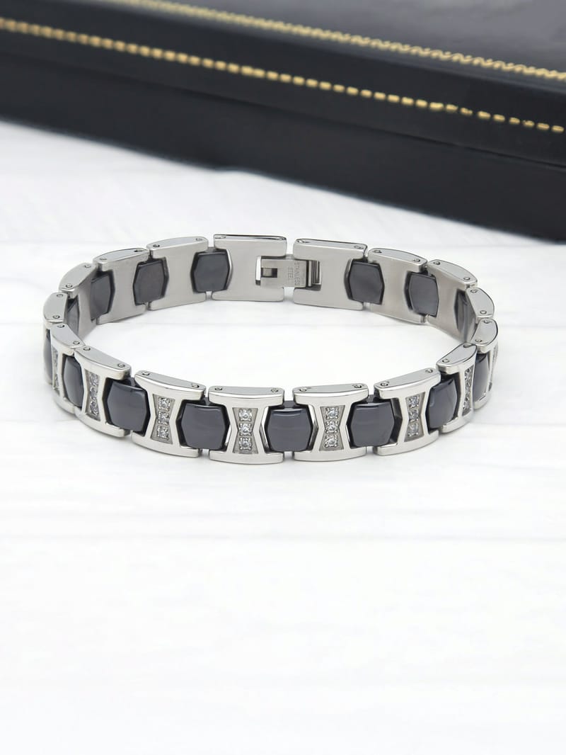 Western Loose / Link Bracelet in Rhodium finish - THF2324