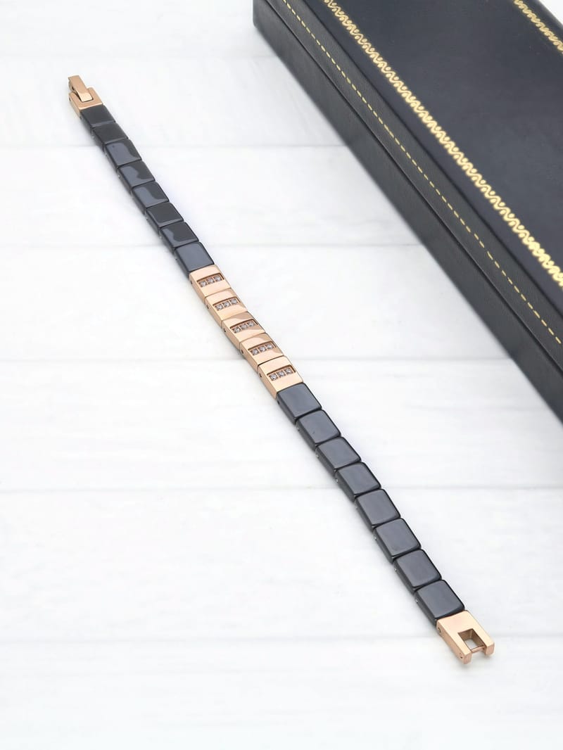 Western Loose / Link Bracelet in Rose Gold finish - THF2328