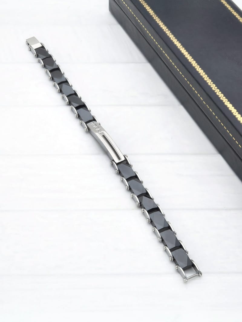Western Loose / Link Bracelet in Rhodium finish - THF2327